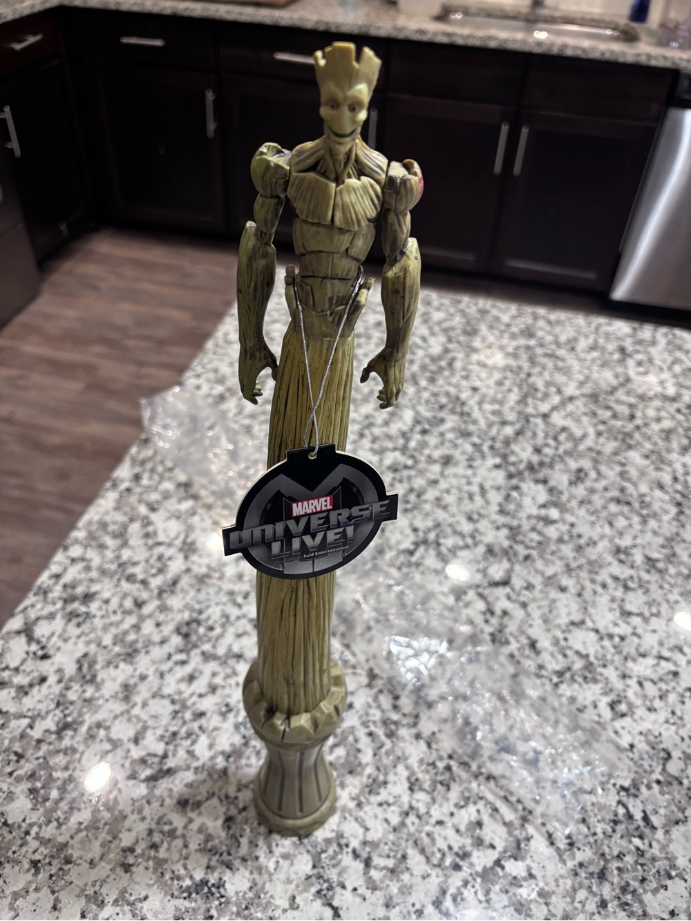 Groot Woodgrain Decorative Figurine - Green
